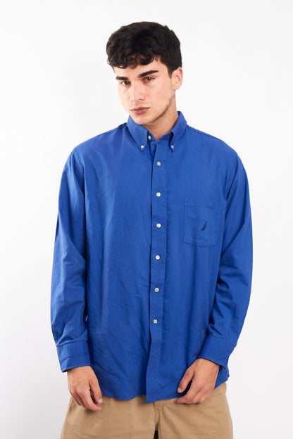 2000 Nautica Royal Blue Shirt (M/L)