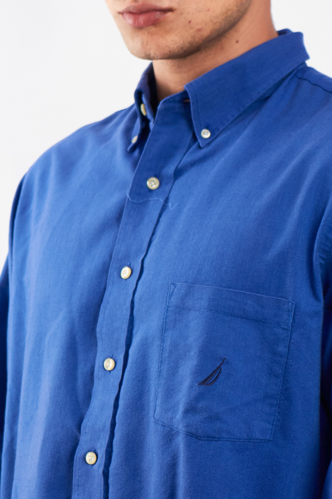 2000 Nautica Royal Blue Shirt (M/L)
