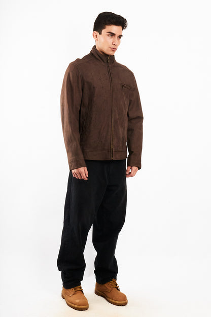 2000 Vintage Tommy Hilfiger Brown Bomber Jacket (M/L)