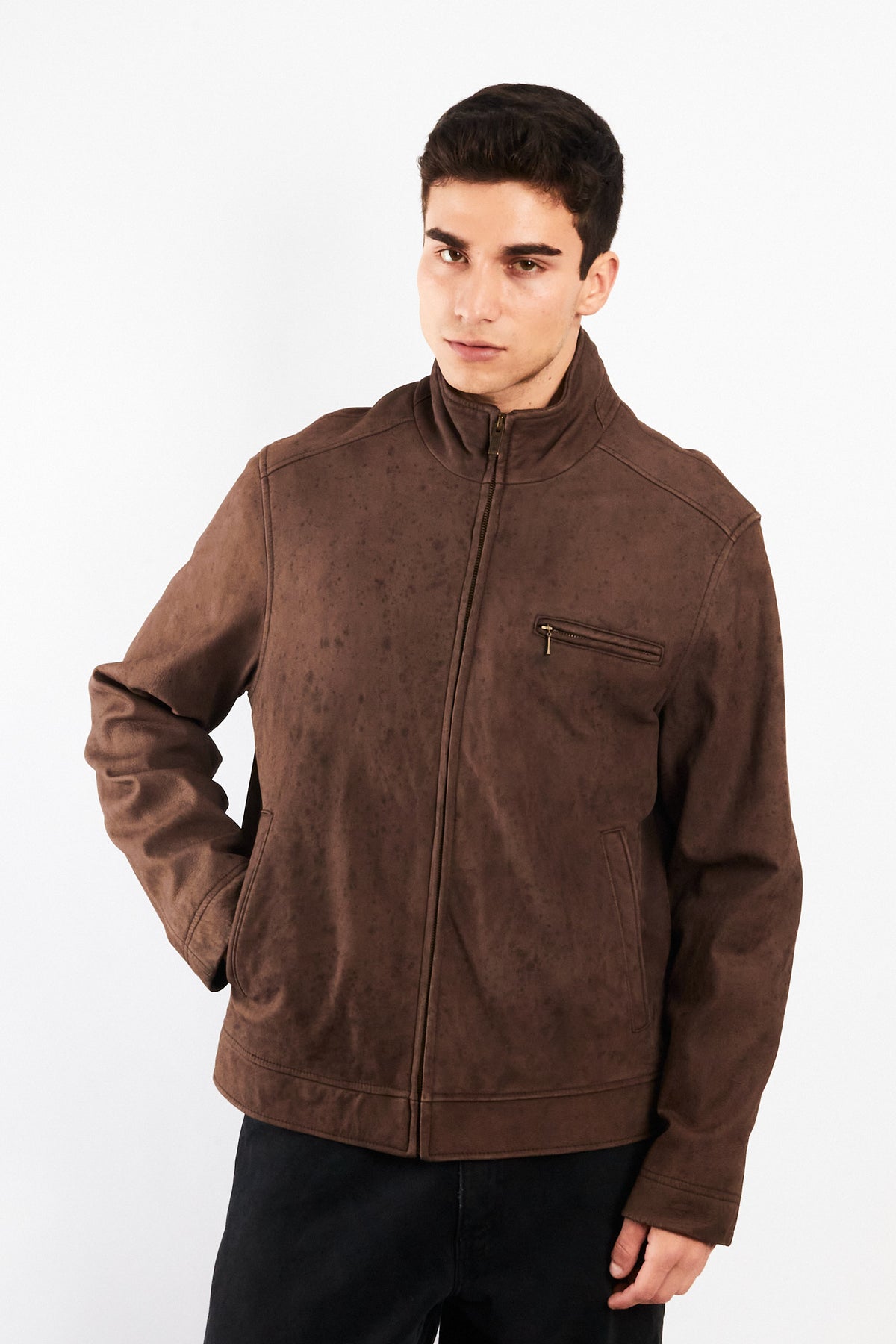 2000 Vintage Tommy Hilfiger Brown Bomber Jacket (M/L)