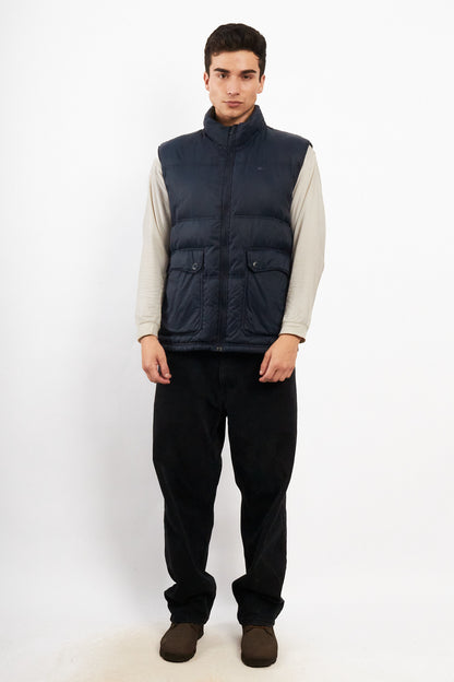 2000 Vintage Lacoste Metal Logo Puffer Vest (M/L)