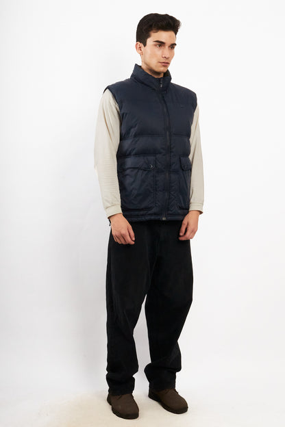 2000 Vintage Lacoste Metal Logo Puffer Vest (M/L)