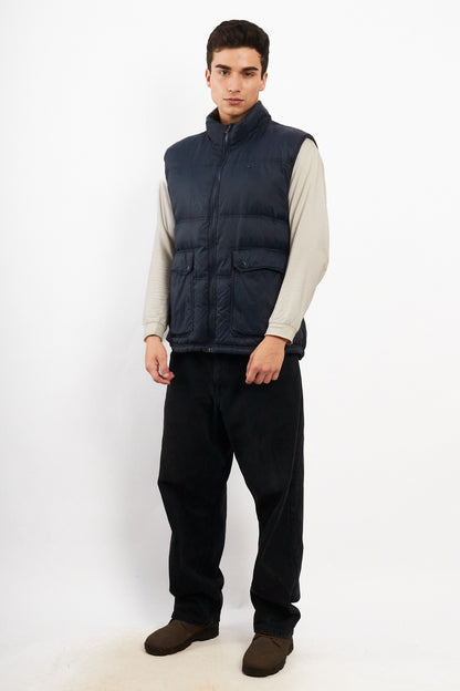 2000 Vintage Lacoste Metal Logo Puffer Vest (M/L)