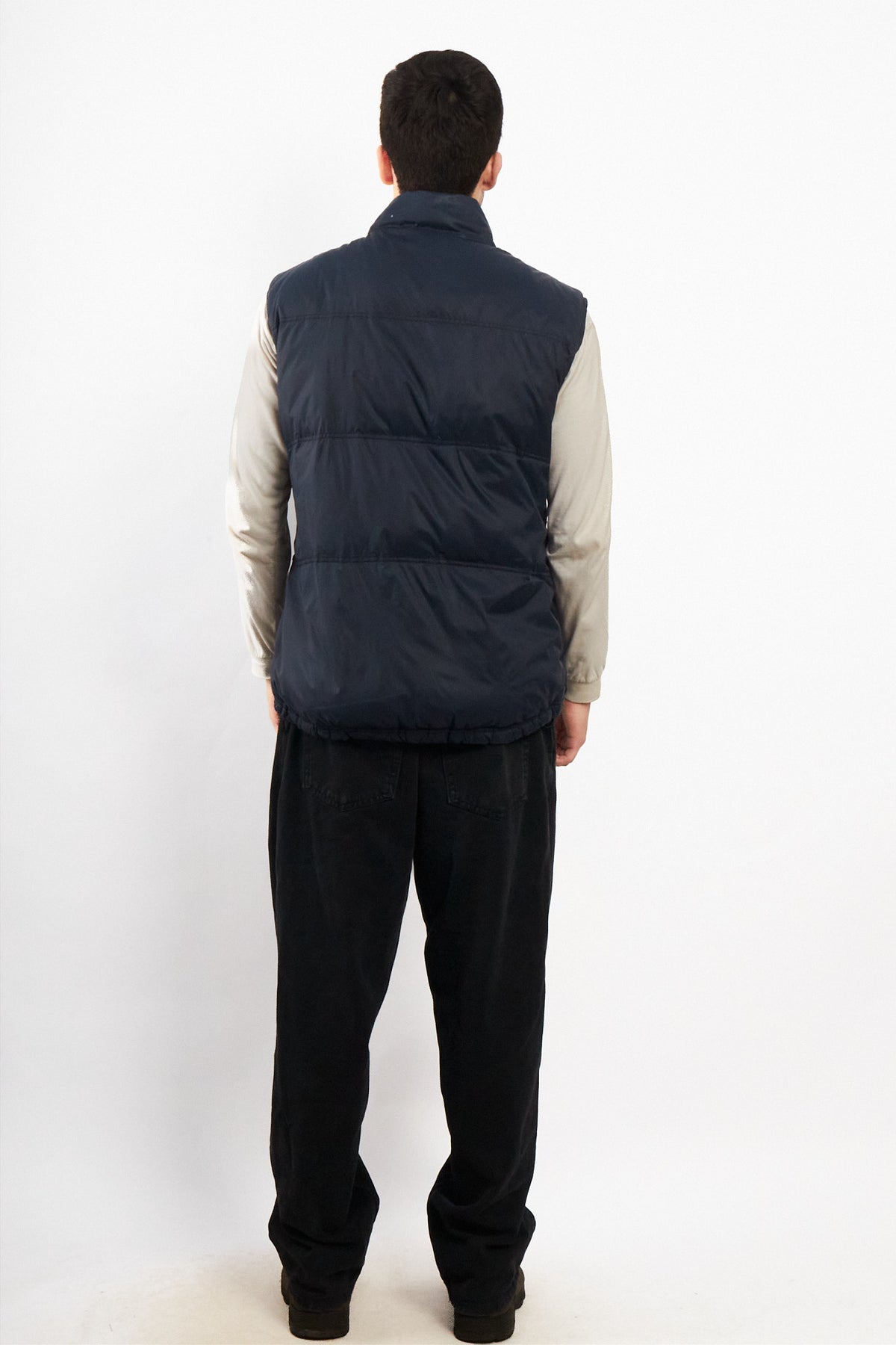 2000 Vintage Lacoste Metal Logo Puffer Vest (M/L)