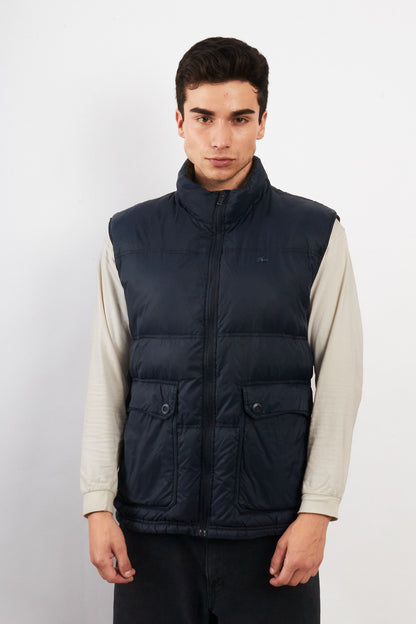 2000 Vintage Lacoste Metal Logo Puffer Vest (M/L)