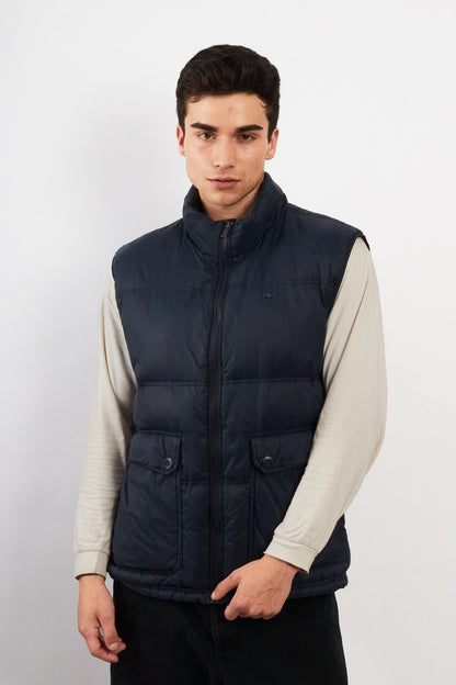 2000 Vintage Lacoste Metal Logo Puffer Vest (M/L)