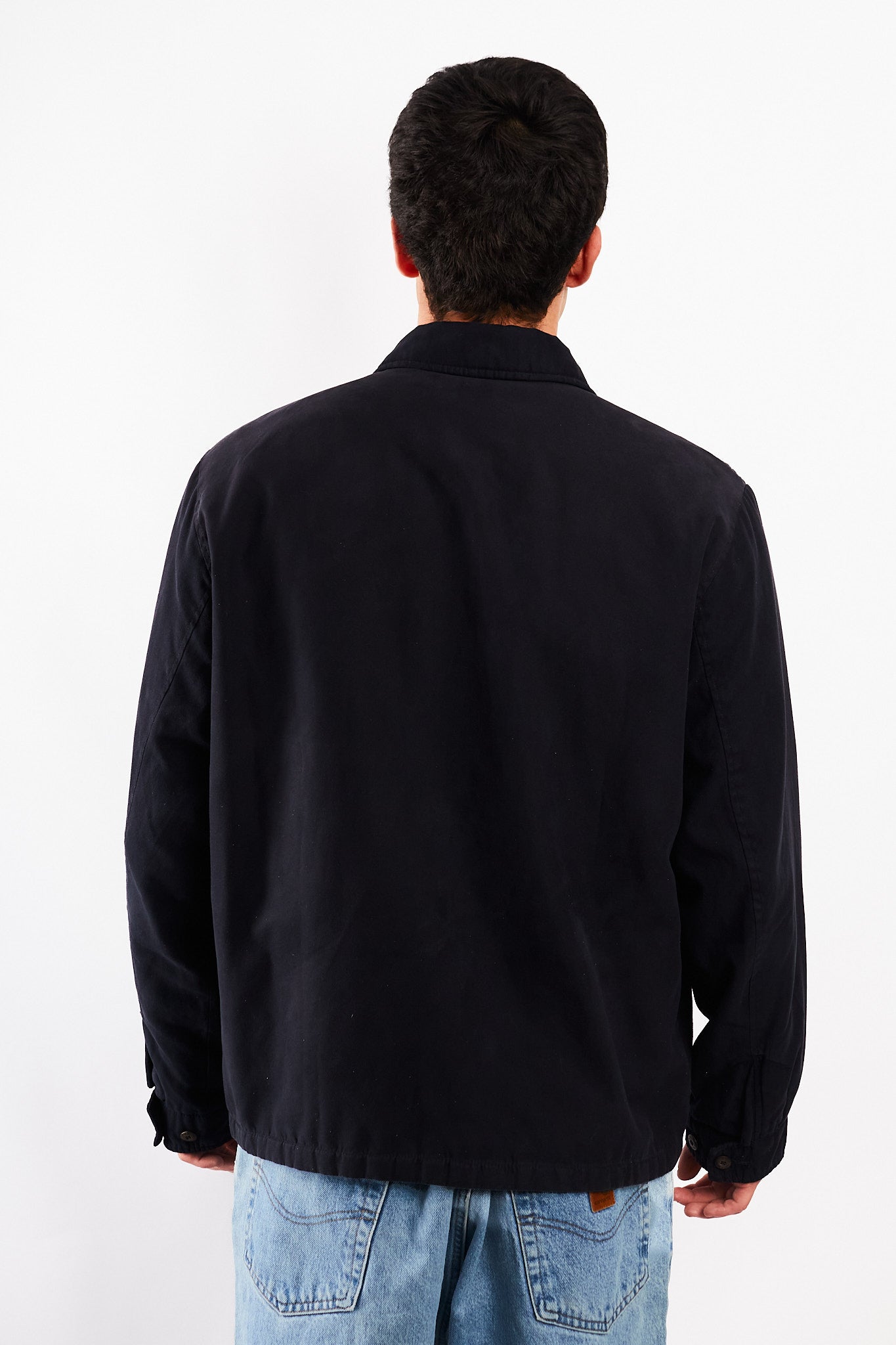2000 Vintage Tommy Hilfiger Midnight Navy Peachskin Harrington (M/L)