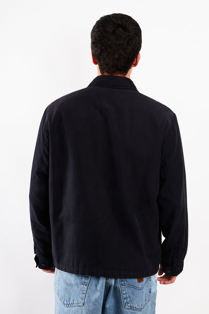 2000 Vintage Tommy Hilfiger Midnight Navy Peachskin Harrington (M/L)