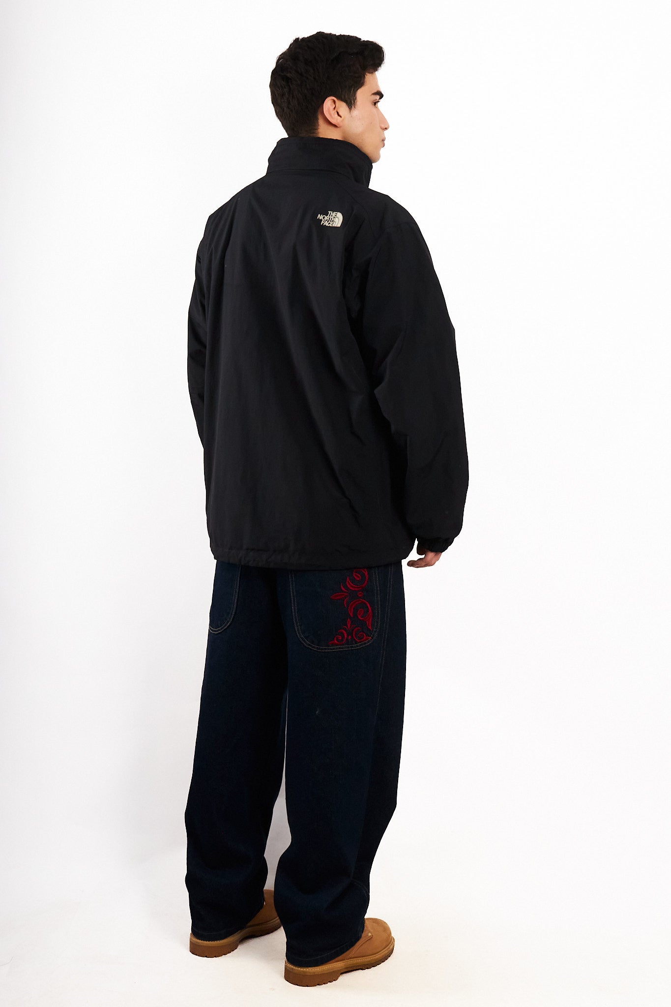 2000 Vintage The North Face Gorpcore Impermeable Black Jacket (M/L)