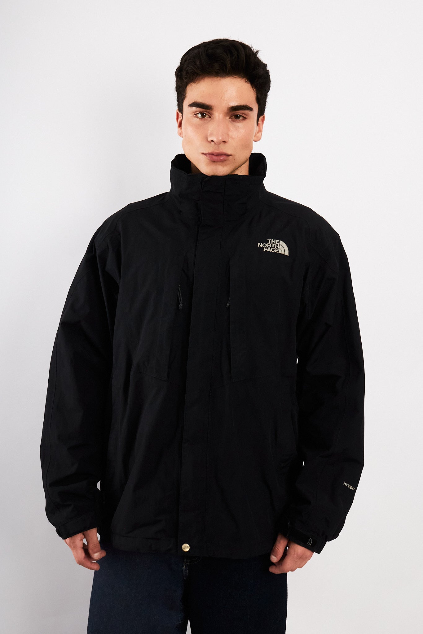 2000 Vintage The North Face Gorpcore Impermeable Black Jacket (M/L)