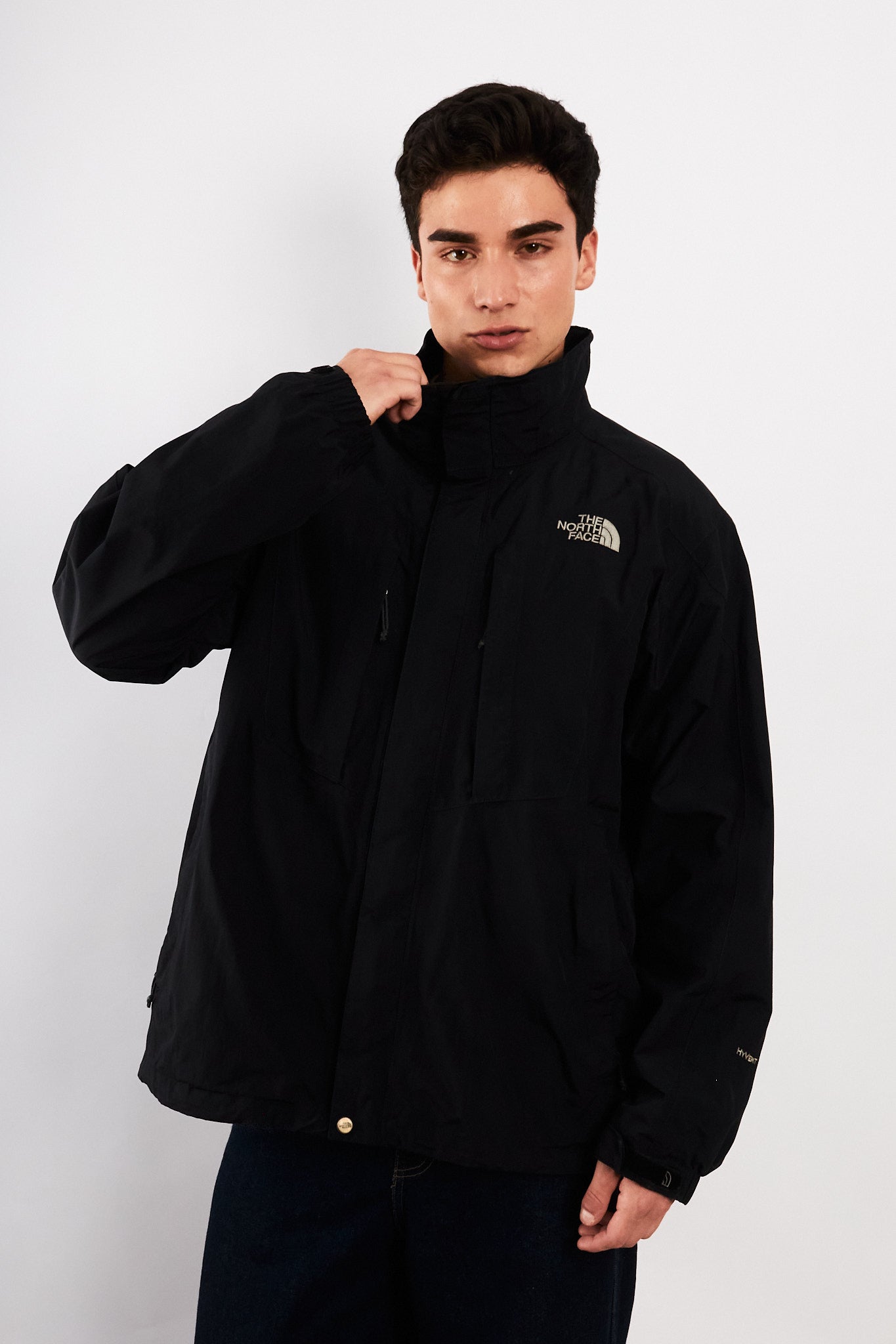 2000 Vintage The North Face Gorpcore Impermeable Black Jacket (M/L)