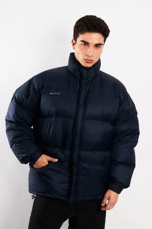 2000 Vintage Columbia Navy Down Puffer Jacket (L)