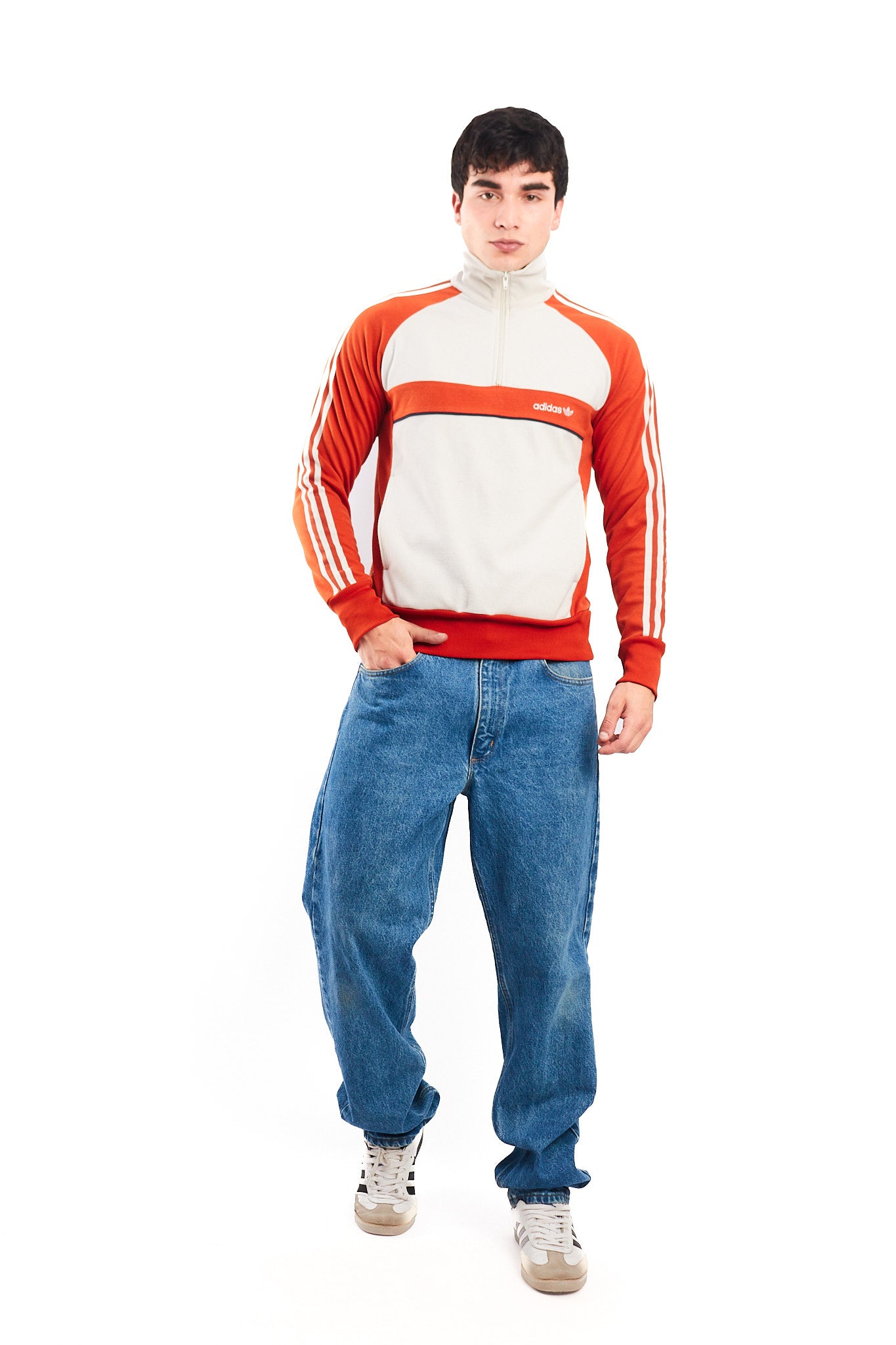 2000 Vintage Adidas Quarter Zip (S)