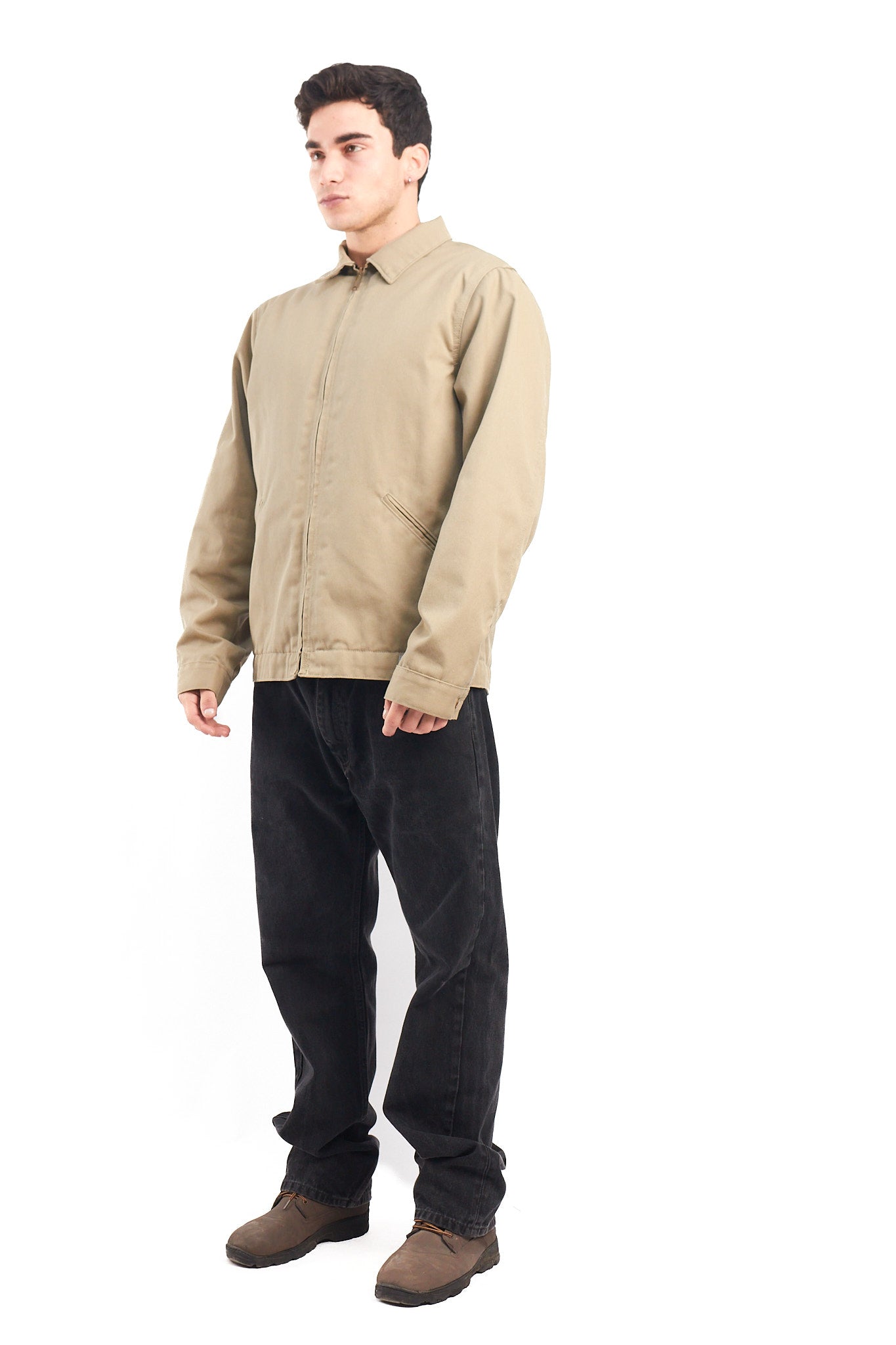 Vintage Carhartt J293 Khakhi Workwear "Eisenhower" Jacket (M/L)