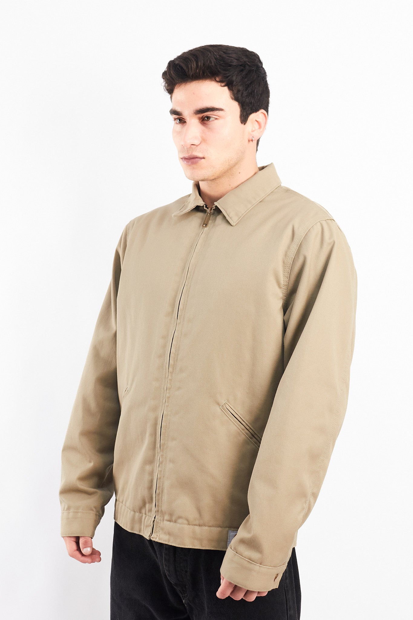 Vintage Carhartt J293 Khakhi Workwear "Eisenhower" Jacket (M/L)