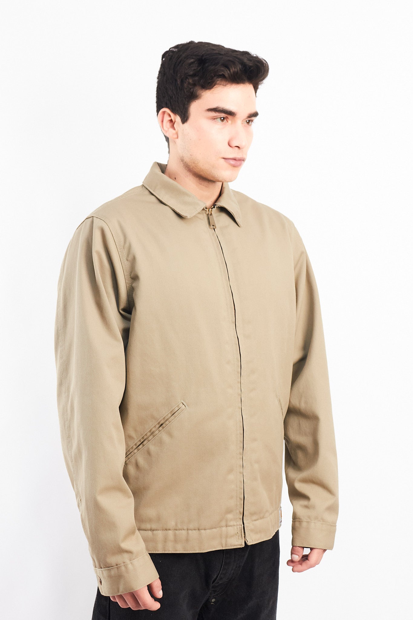 Vintage Carhartt J293 Khakhi Workwear "Eisenhower" Jacket (M/L)