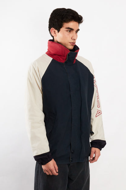 1990 Vintage Nautica Colorblock Spellout Jacket (L/XL)