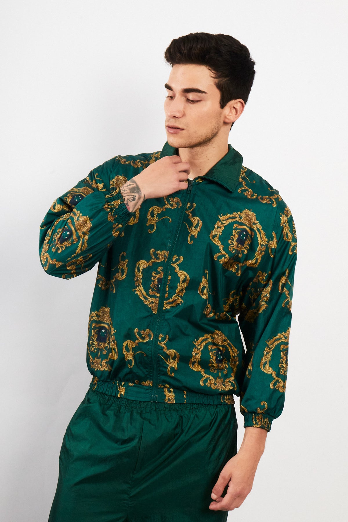 1980 Slyde Vintage Barroque Emerald Tracksuit (S/M)