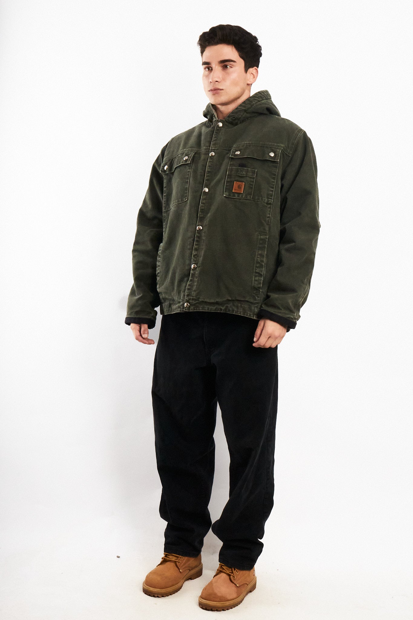 2000 Vintage Carhartt J284 Moss Green Sandstone Sierra Jacket (M/L)