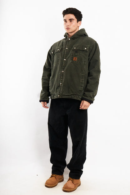2000 Vintage Carhartt J284 Moss Green Sandstone Sierra Jacket (M/L)