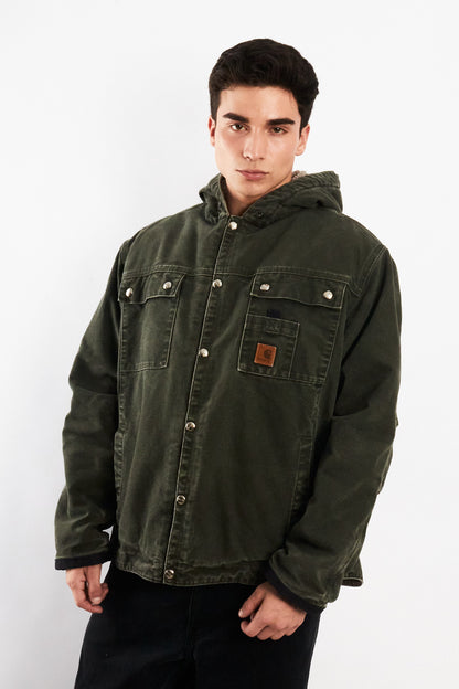 2000 Vintage Carhartt J284 Moss Green Sandstone Sierra Jacket (M/L)