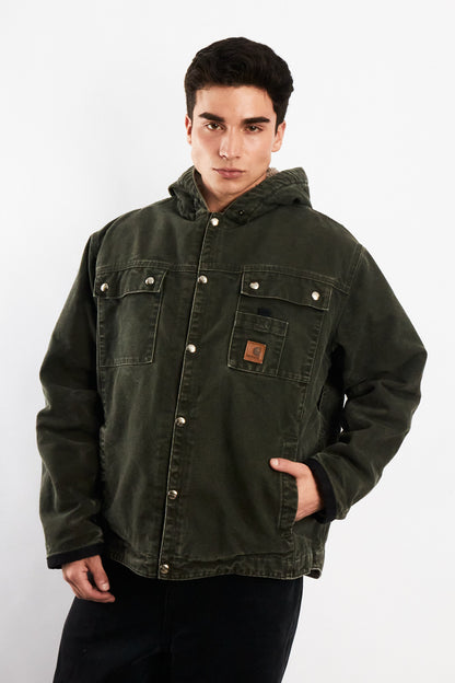 2000 Vintage Carhartt J284 Moss Green Sandstone Sierra Jacket (M/L)