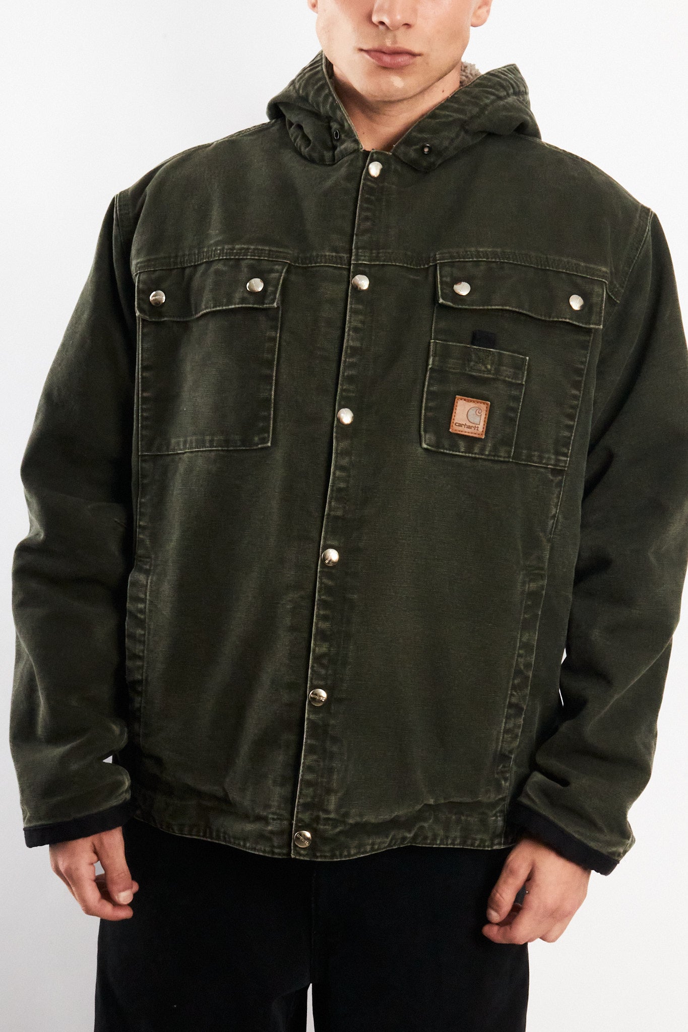 2000 Vintage Carhartt J284 Moss Green Sandstone Sierra Jacket (M/L)