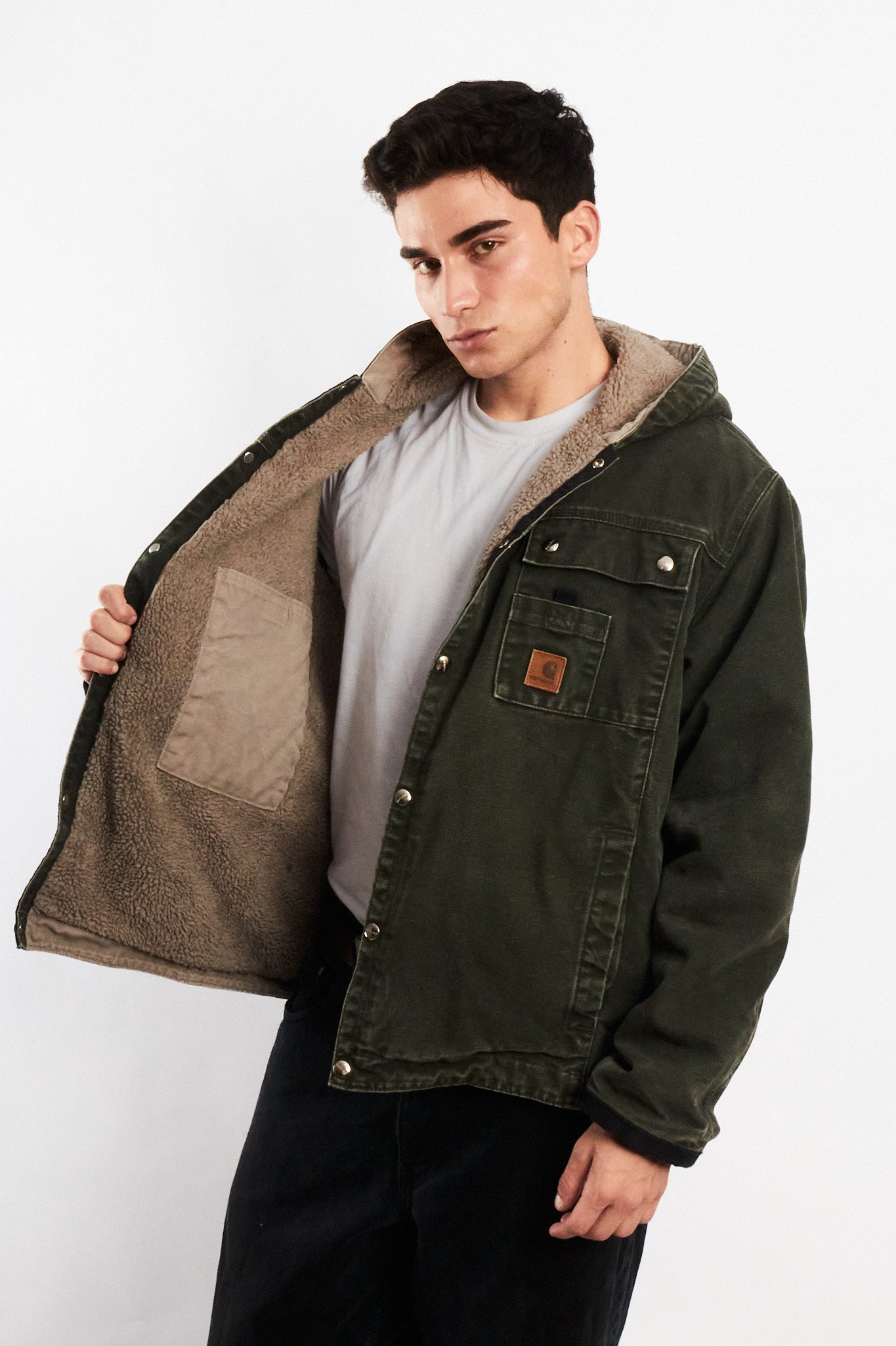 2000 Vintage Carhartt J284 Moss Green Sandstone Sierra Jacket (M/L)