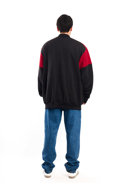 2000 Vintage Adidas Black and Red Jacket (XL(XXL)