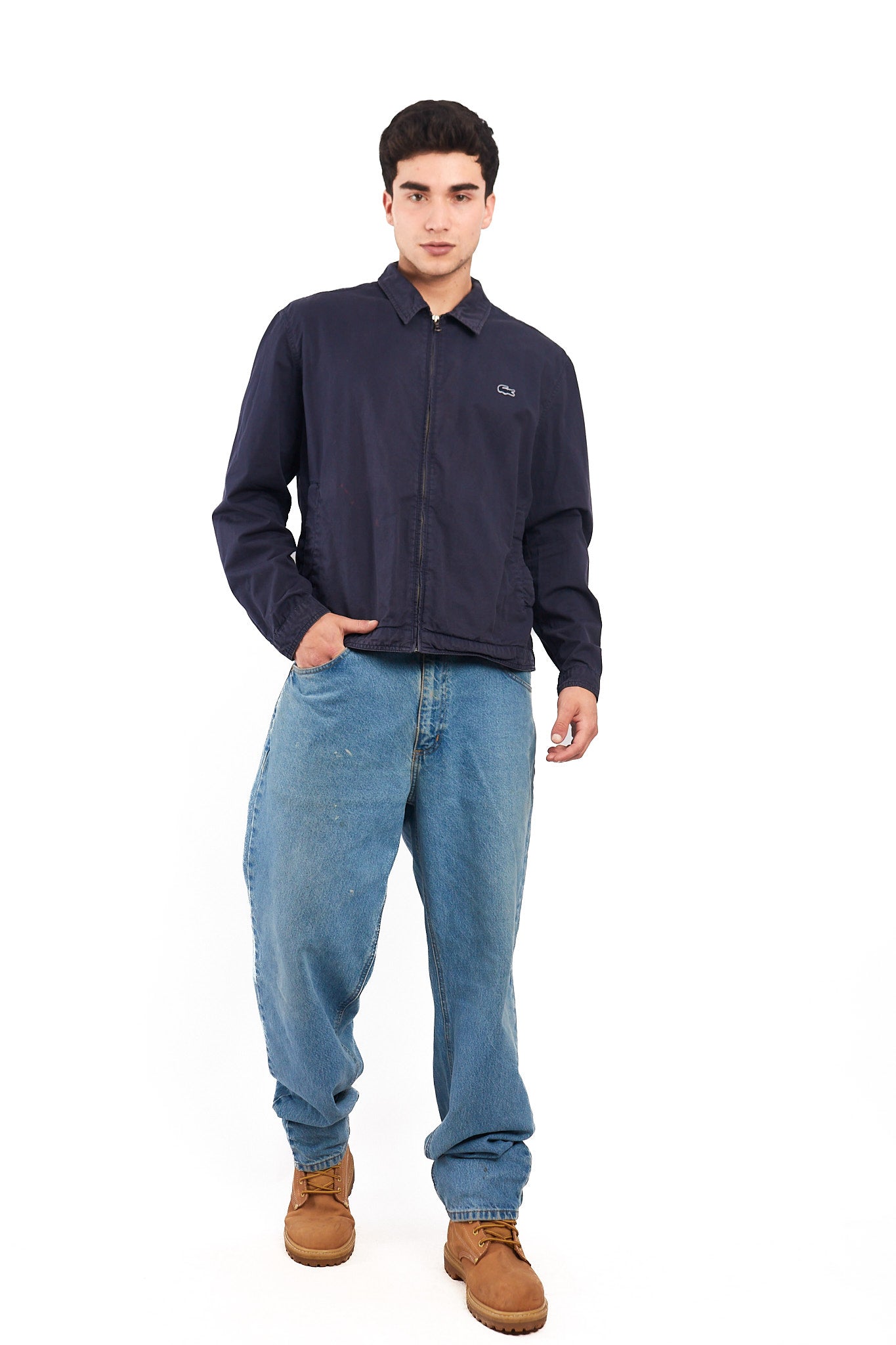 2000 Lacoste Navvy Harrington Jacket (M)