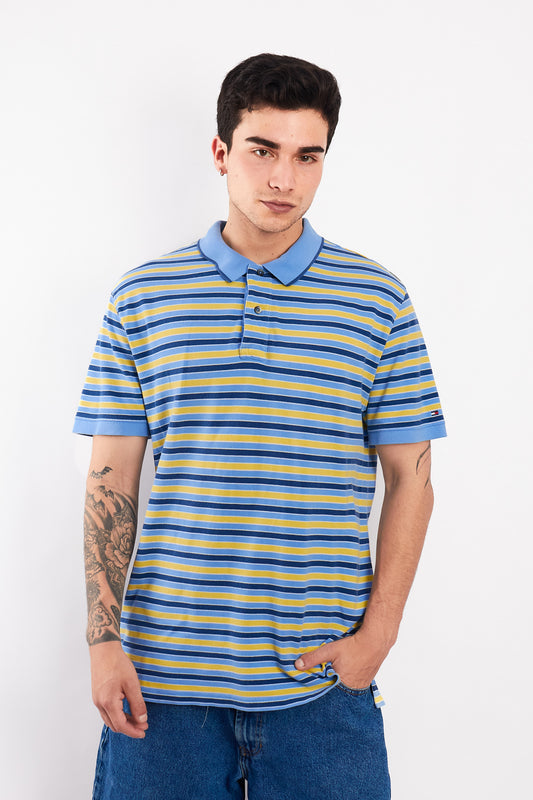 2000 Tommy Hilfiger Colorblock Striped Shirt (L/XL)