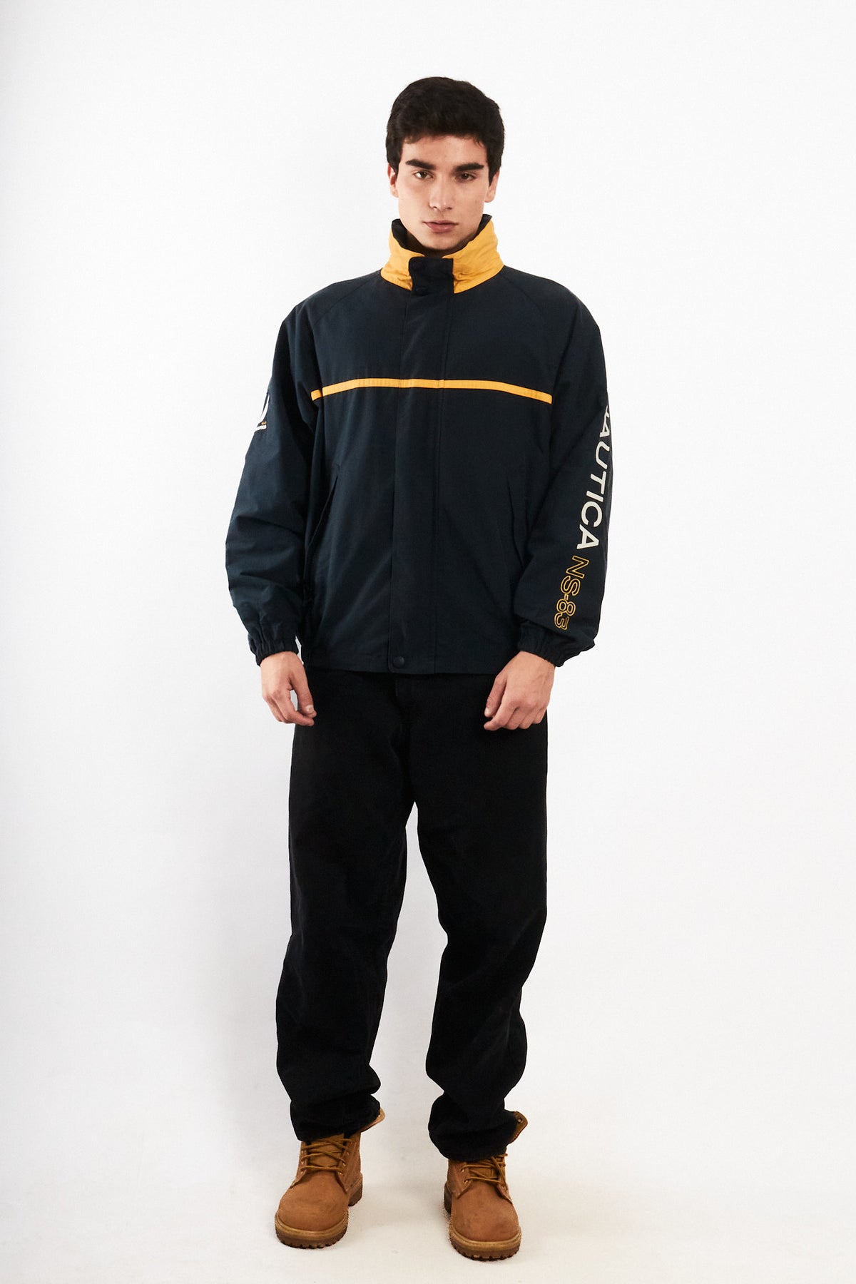 2000 Vintage Nautica Striped Spellout Jacket (M/L)