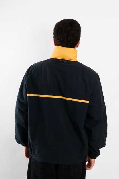 2000 Vintage Nautica Striped Spellout Jacket (M/L)