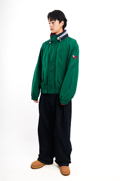 1990 Vintage Tommy Spell Out Collar Colorblock Jacket (L)