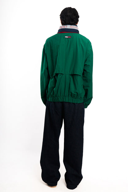 1990 Vintage Tommy Spell Out Collar Colorblock Jacket (L)