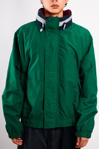 1990 Vintage Tommy Spell Out Collar Colorblock Jacket (L)