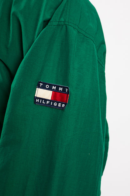 1990 Vintage Tommy Spell Out Collar Colorblock Jacket (L)
