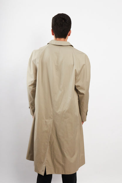 2000 Vintage Burberry's Beige Tartan Trench Coat (L/XL)