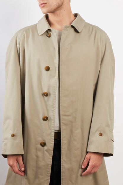 2000 Vintage Burberry's Beige Tartan Trench Coat (L/XL)