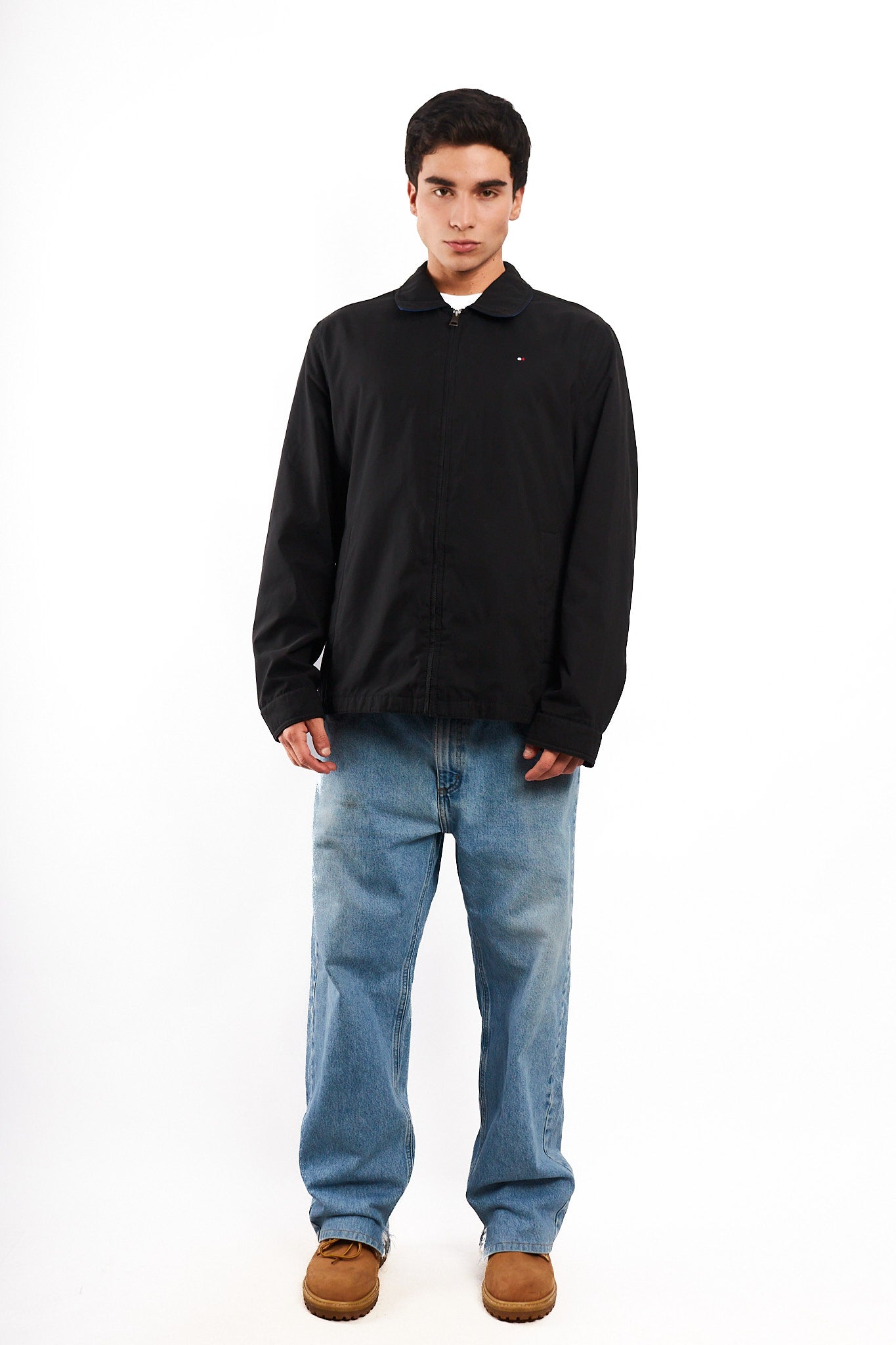 2010 Tommy Hilfiger Black Impermeable Harrington (L/XL)