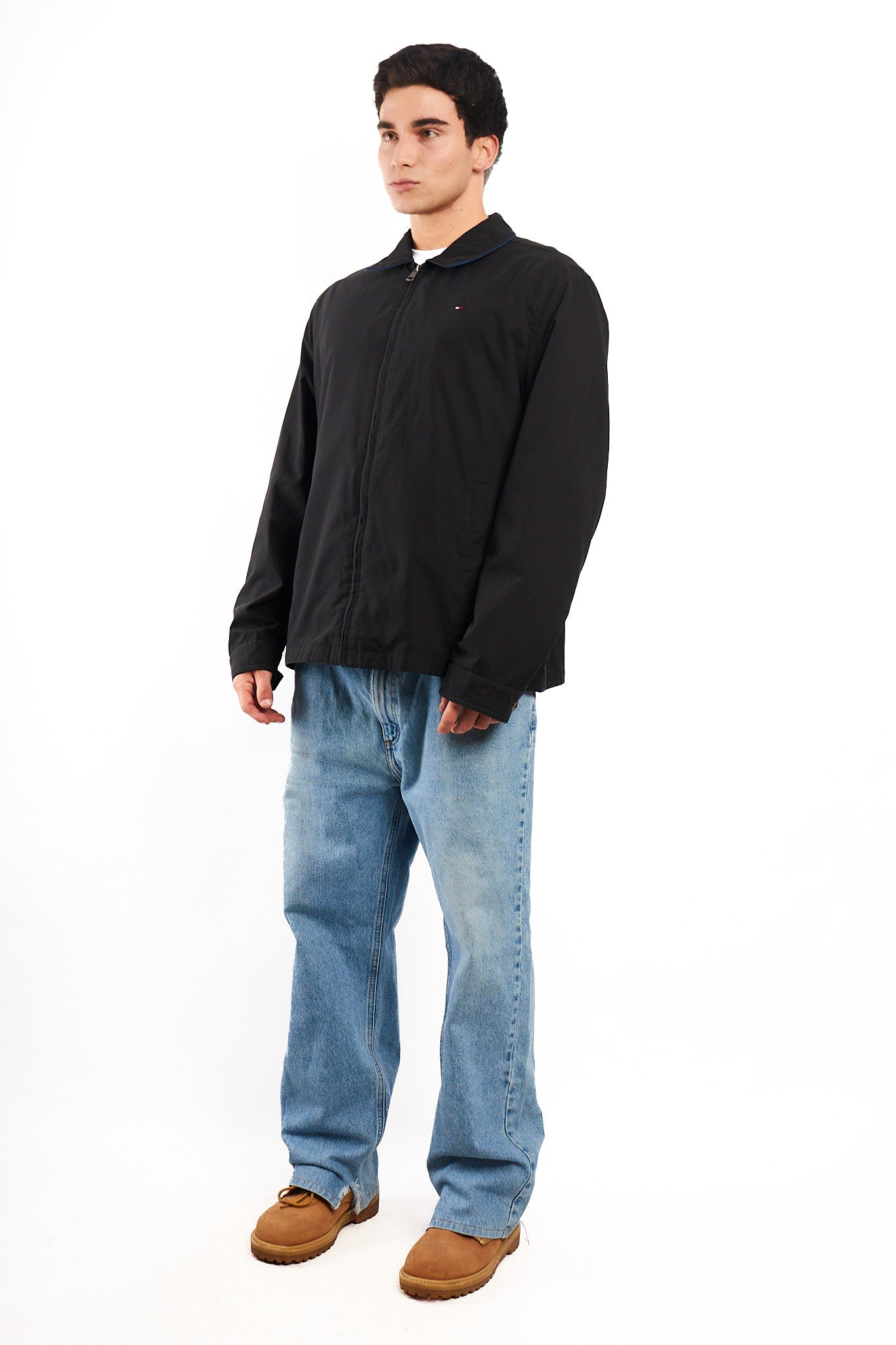 2010 Tommy Hilfiger Black Impermeable Harrington (L/XL)