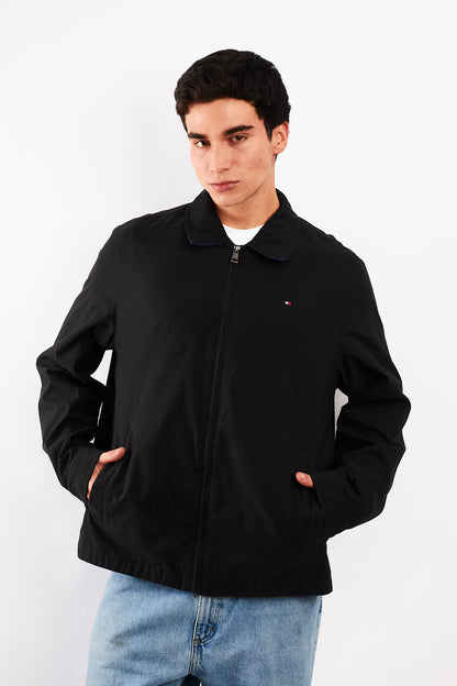 2010 Tommy Hilfiger Black Impermeable Harrington (L/XL)