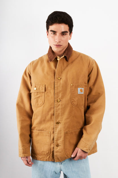 2000 Vintage Carhartt Hamilton Brown Michigan Chore Coat (L/XL)