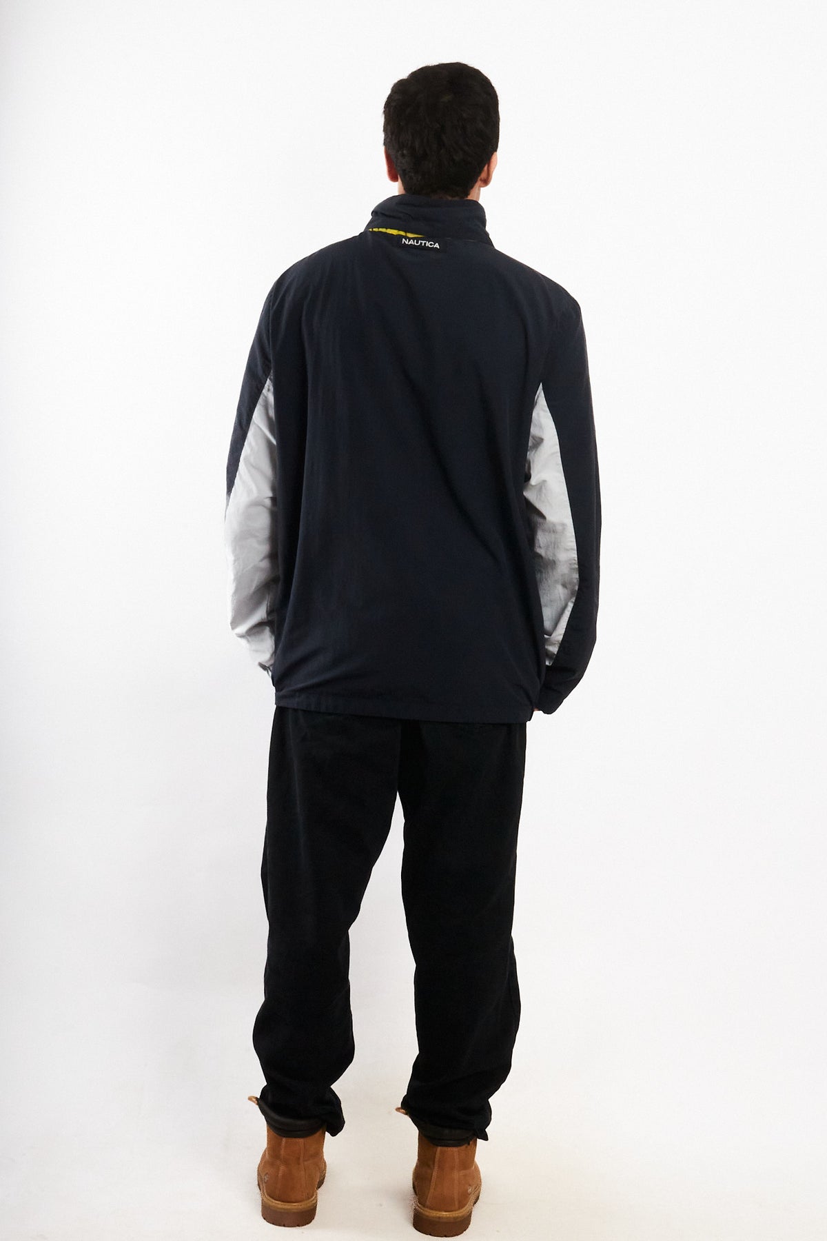 2010 Nautica Colorblock Retro Impermeable Spellout Jacket (L/XL)