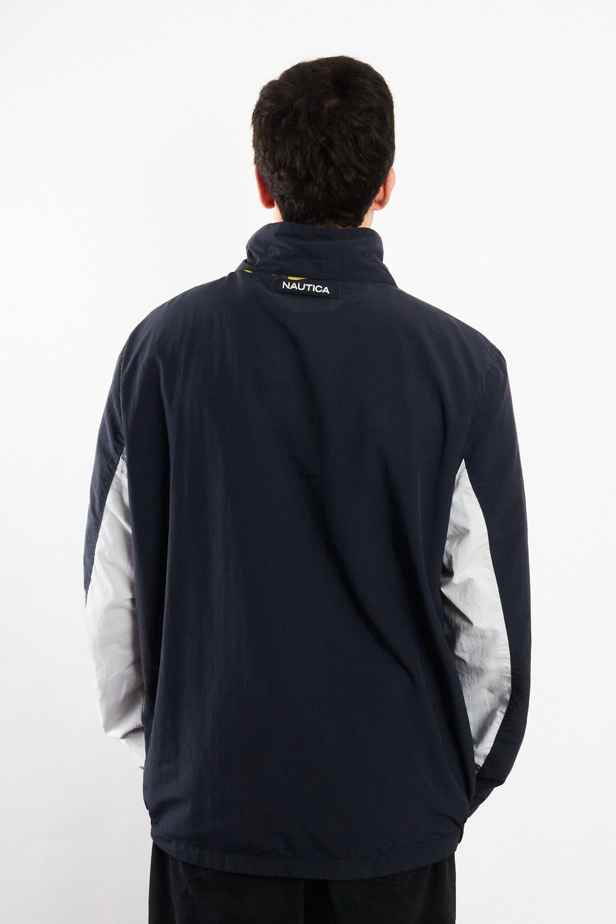 2010 Nautica Colorblock Retro Impermeable Spellout Jacket (L/XL)