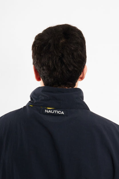 2010 Nautica Colorblock Retro Impermeable Spellout Jacket (L/XL)