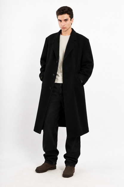 2000 Vintage Hugo Boss Wool Trench Coat (M/L)