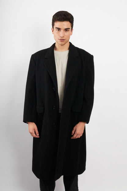 2000 Vintage Hugo Boss Wool Trench Coat (M/L)