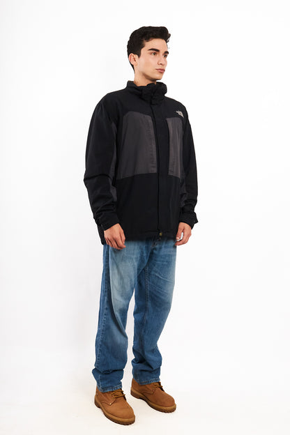 2000 Vintage The North Face Gray n' Black Gorpcore Impermeable Jacket (L/XL)