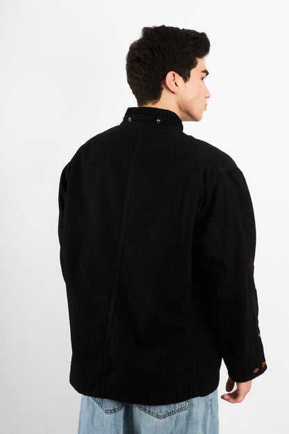 2000 Vintage Carhartt CO02 Black Michigan Chore Coat (M/L)